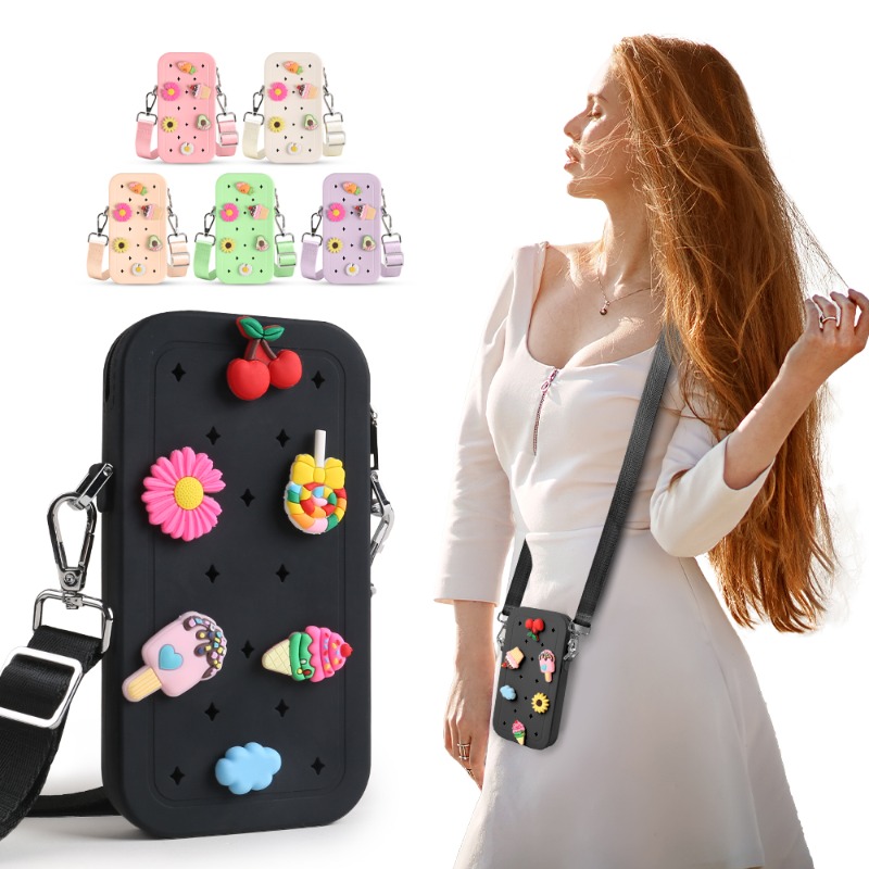 Travel Accessories Organizer Bag - Многофункциональная портативная силиконовая сумка через плечо,