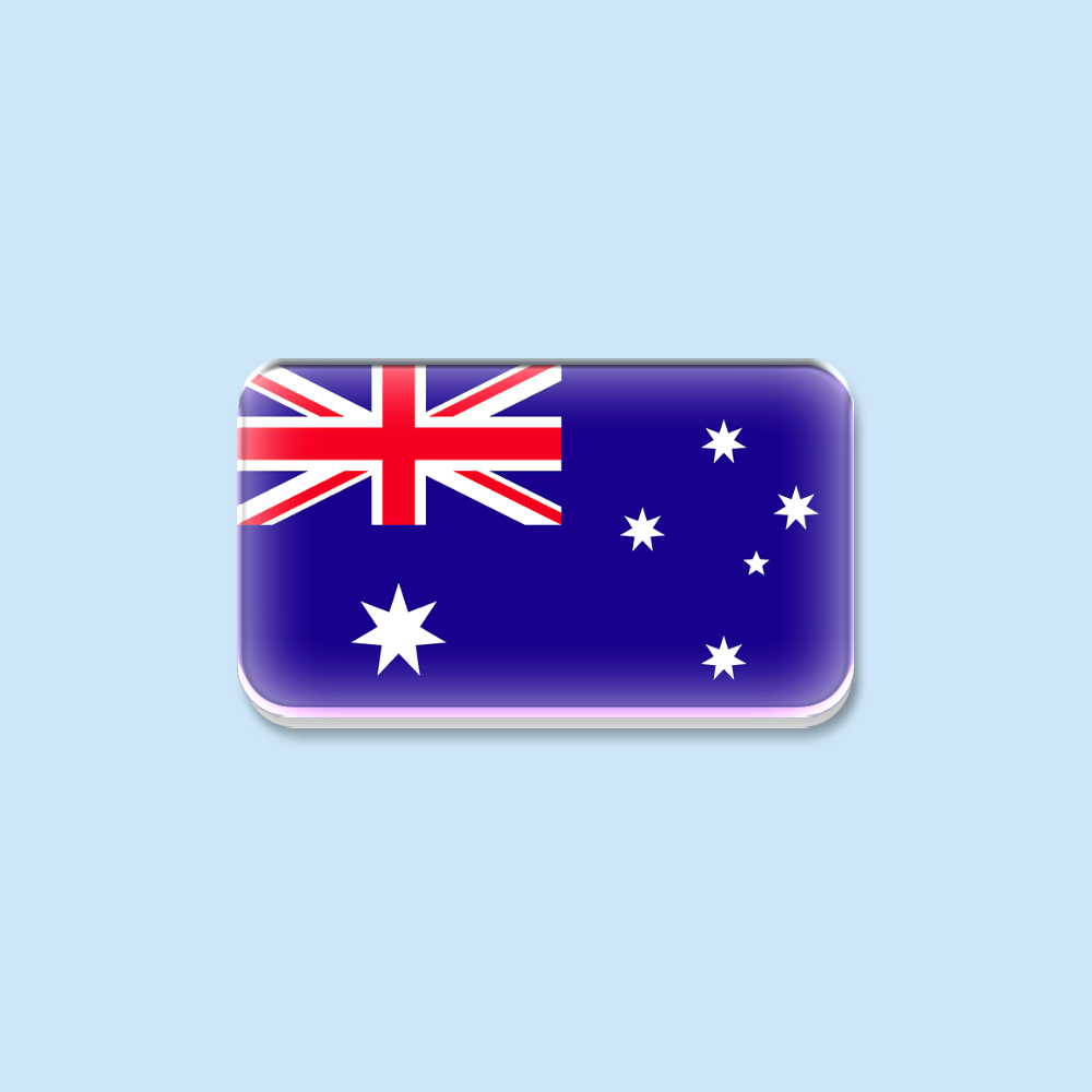 Travel Accessories Australia - Акриловая брошь-значок с флагом Австралии, сувенир