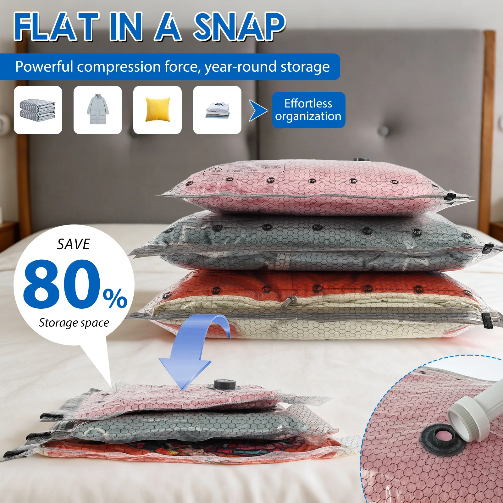 Набор из 12 вакуумных пакетов  – обзор и цена Travel Accessories Organiser
