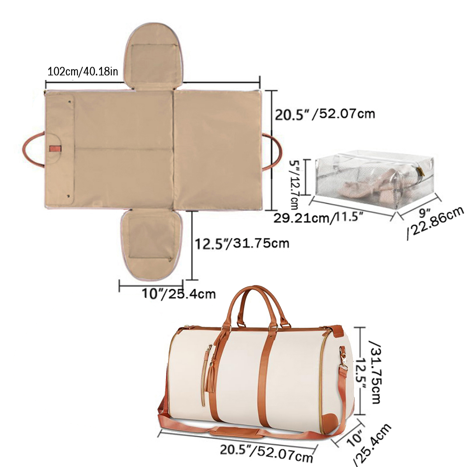 Модная большая складная сумка  – обзор и цена Travel Accessories Organiser
